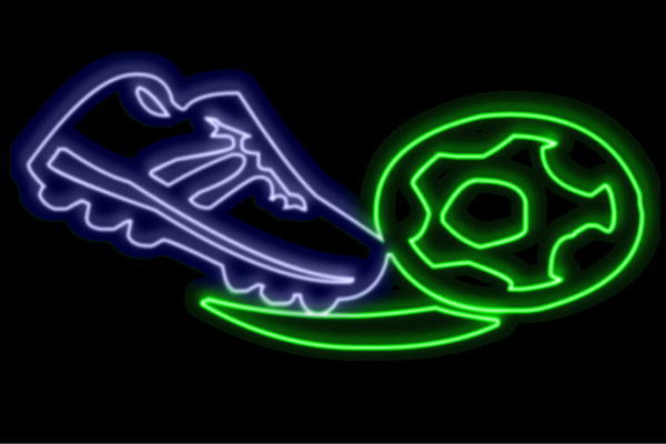 【ネオン】サッカー【2】【フットボール】【フットサル】【ボール】【スポーツ】【アイコン】【イラスト】【ネオンライト】【電飾】【LED】【ライト】【サイン】【neon】【看板】【イルミネーション】【インテリア】【店舗】【ネオンサイン】【アメリカン雑貨】