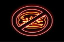 ネオン 飲食禁止禁止 飲食 禁止 マーク ロゴ アイコン イラスト 電飾 LED ライト サイン neon 看板 イルミネーション インテリア 店舗 ネオンサイン アメリカン雑貨 おしゃれ