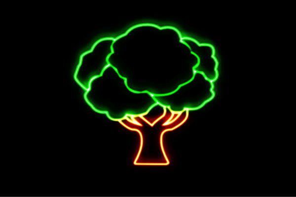 ネオン　ツリー5　tree　木　き　森　山　クリスマス　アイコン　ネオンライト　電飾　LED　ライト　サイン　neon　看板　イルミネーション　インテリア　店舗　ネオンサイン　アメリカン雑貨　おしゃれ