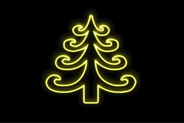 ネオン　ツリー19　tree　木　き　森　植物　クリスマス　アイコン　ネオンライト　電飾　LED　ライト　サイン　neon　看板　イルミネーション　インテリア　店舗　ネオンサイン　アメリカン雑貨　おしゃれ