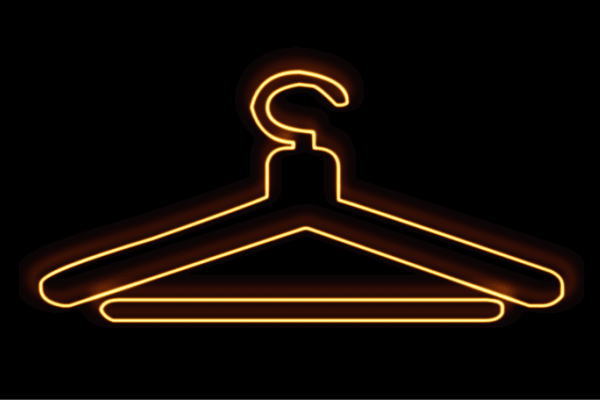 ネオン ハンガーはんがー 服 ふく ジャケット イラスト アイコン ネオンライト 電飾 LED ライト サイン neon 看板 イルミネーション インテリア 店舗 ネオンサイン アメリカン雑貨 おしゃれ