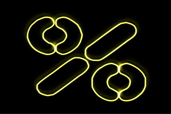 ネオン パーセント率 割合 セール SEAL マーク アイコン ネオンライト 電飾 LED ライト サイン neon 看板 イルミネーション インテリア 店舗 ...