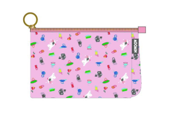 【ムーミン】【Moomin】ダブルポーチ【ママーズバッグ】【リトルミイ】【ミイ】【アニメ】【絵本】【筆箱】【ペンケース】【ふでばこ】【小物入れ】【ポーチ】【ペンポーチ】【化粧ポーチ】【文房具】【学校】【スクール】