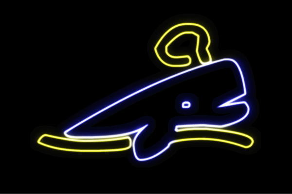 ネオン　クジラ4　くじら　鯨　whale　ホエール　海　動物　アニマル　ネオンライト　電飾　LED　ライト　サイン　neon　看板　イルミネーション　インテリア　店舗　ネオンサイン　アメリカン雑貨　おしゃれ