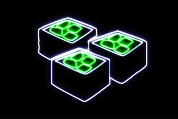 ネオン　かっぱまきキュウリ　お寿司　寿司　おすし　すし　鮨　スシ　軍艦巻き　軍艦　巻物　ネオンライト　電飾　LED　ライト　サイン　neon　看板　イルミネーション　インテリア　店舗　ネオンサイン　アメリカン雑貨