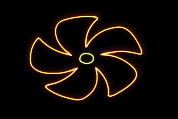 ネオン　プロペラ5　ファン　換気扇　ぷろぺら　イラスト　アイコン　ネオンライト　電飾　LED　ライト　サイン　neon　看板　イルミネーション　インテリア　店舗　ネオンサイン　アメリカン雑貨　おしゃれ