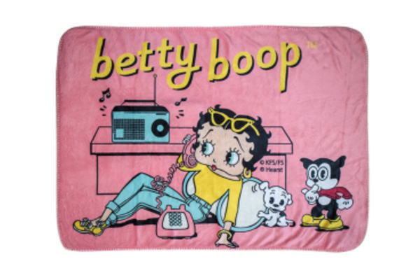 【アメリカン雑貨】【BettyBoop】ボアブランケット【BT-RADIO】【ベティ・ブープ】【BETTY】【ベティ】【USA】【毛布】【ボア】【ブランケット】【ひざ掛け】【アメキャラ】【雑貨】【アメリカ雑貨】【アメリカ】【かわいい】【おしゃれ】