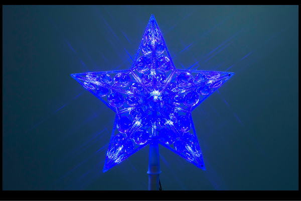 【イルミネーション】クリスタルスター【ブルー】【スター】【星】【ほし】【クリスタル】【グロー】【ライト】【LED】【2D】【装飾】【飾り】【アート】【輝き】【電飾】【モチーフ】【イルミ】【クリスマス】