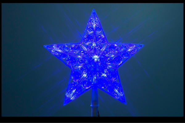 【イルミネーション】クリスタルスター【ブルー】【スター】【星】【ほし】【クリスタル】【グロー】【ライト】【LED】【2D】【装飾】【飾り】【アート】【輝き】【電飾】【モチーフ】【イルミ】【クリスマス】