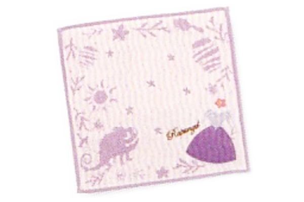【ディズニープリンセス】ミニタオル【パープルドレス】【ラプンツェル】【塔の上のラプンツェル】【姫】【プリンセス】【ディズニー】【映画】【アニメ】【タオル】【たおる】【ハンドタオル】【ハンカチ】