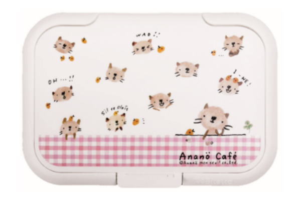 【送料無料】【日本製】【アナノカフェ】ニャーピウェットティシュ・フラップ【ピンク】【Anano Cafe】【ウェットティシュ】【おしりふき】【蓋】【フタ】【贈り物】【ギフト】【赤ちゃん】【赤ん坊】【ベビー】