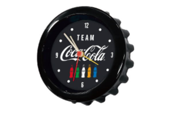 【コカ・コーラ】【COCA-COLA】Bottle Cap Clock【BK】【アメリカン雑貨】【ドリンク】【ブランド】【アメリカ】【コーラー】【時計】【置き時計】【とけい】【クロック】