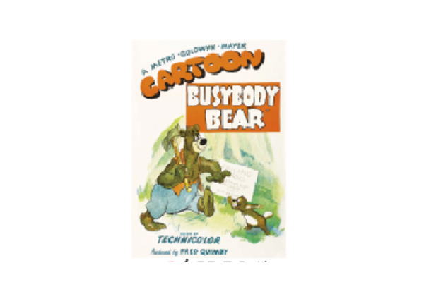 【送料無料】 【busybody bear 】【クマのバーニー】ポスター【ぽすたー】【バーニー】【ばーにー】【クマ】【熊】【アニメ】【くま】【インテリア】【オシャレ】