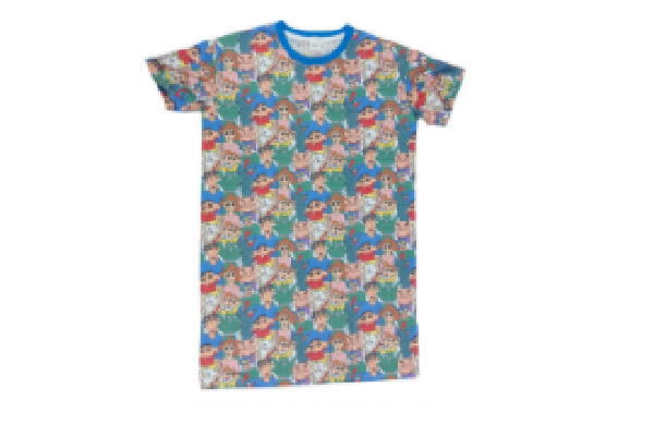 【クレヨンしんちゃん】ロングTシャツ【集合】【総柄】【しんのすけ】【テレビ】【アニメ】【漫画】【映画】【シャツ】【ティーシャツ】【服】【衣服】【レディース】【ファッション】【グッズ】【かわいい】