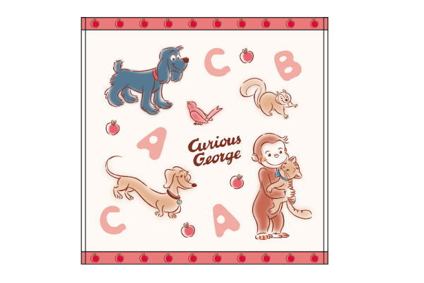 【送料無料】 【おさるのジョージ】キャリータオル【なかよしジョージ】【ジョージ】【ひとまねこざる】【Curious George】【絵本】【アニメ】【キャラクター】【タオル】【たおる】【ハンドタオル】【ミニタオル】【タオルハンカチ】【ハンカチ】【雑貨】【グッズ】