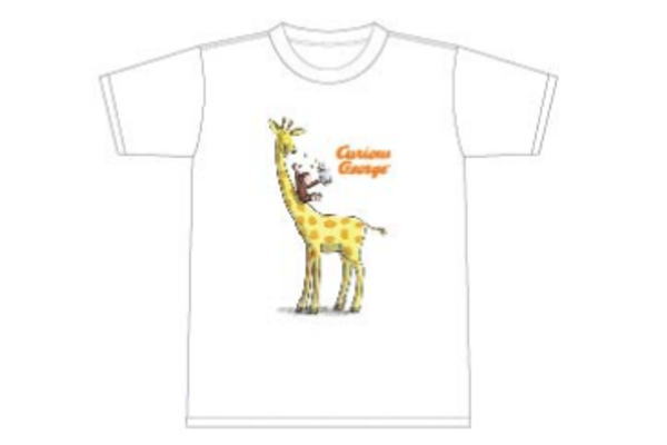 【おさるのジョージ】Tシャツ【M】【キリン】【ジョージ】【ひとまねこざる】【Curious George】【絵本】【アニメ】【キャラクター】【シャツ】【ティーシャツ】【服】【衣服】【レディース】【ファッション】【グッズ】