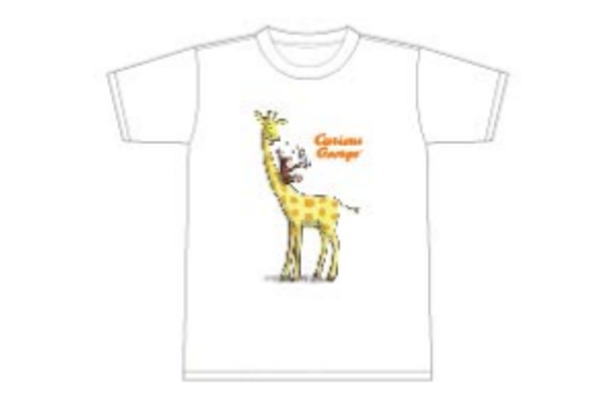 【送料無料】 【おさるのジョージ】Tシャツ【L】【キリン】【ジョージ】【ひとまねこざる】【Curious George】【絵本】【アニメ】【キャラクター】【シャツ】【ティーシャツ】【服】【衣服】【レディース】【ファッション】【グッズ】