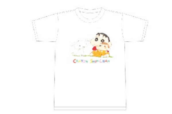 楽天AOIデパート【送料無料】 【クレヨンしんちゃん】Tシャツ【M】【しんのすけとひまわりとシロ】【しんのすけ】【テレビ】【アニメ】【漫画】【映画】【シャツ】【ティーシャツ】【服】【衣服】【レディース】【ファッション】【グッズ】