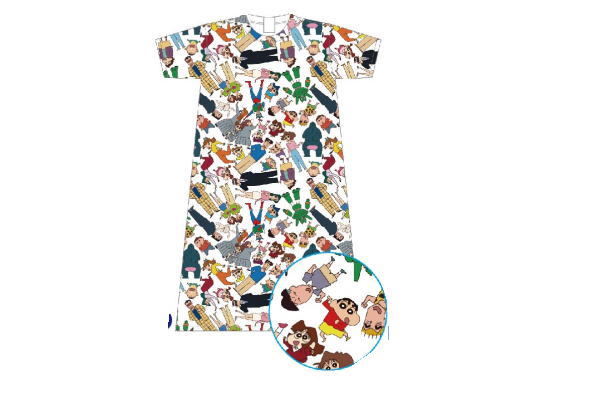 【クレヨンしんちゃん】ロングTシャツ【L】【パターン】【集合】【しんのすけ】【テレビ】【アニメ】【漫画】【映画】【シャツ】【ロング】【ティーシャツ】【服】【衣服】【レディース】【ファッション】【グッズ】