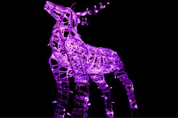 【イルミネーション】3Dトナカイ【パープル】【紫】【トナカイ】【ソーラータイプ】【ソーラー】【ソーラ】【動物】【アニマル】【ライト】【LED】【3D】【装飾】【飾り】【アート】【輝き】【電飾】【モチーフ】【イルミ】【クリスマス】