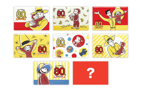 【送料無料】 【クジ】【おさるのジョージ】缶マグネット【ジョージ】【ひとまねこざる】【Curious George】【絵本】【アニメ】【キャラクター】【80th】【80周年】【マグネット】【磁石】【ランダム】【運試し】【くじ】【雑貨】【グッズ】