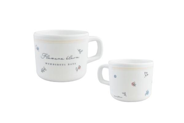 【nenne-futurum】【ネンネフトゥールム】マグカップ【アイボリー】【フラワー】【flower】【花】【マグ】【コップ】【カップ】【食事】【食器】【ギフ...