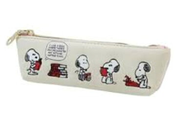 【スヌーピー】【SNOOPY】スリムペンポーチ【ブック刺繍】【ウッドストック】【ピーナッツ】【すぬーぴー】【アニメ】【キャラクター】【ケース】【ポーチ】【ペンケース】【ペンポーチ】【筆箱】【ふでばこ】【文房具】【雑貨】【グッズ】【かわいい】