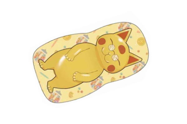 【ふしぎ駄菓子屋 銭天堂】ダイカットクッション【こがね】【金色の招き猫】【墨丸】【すみまる】【紅..