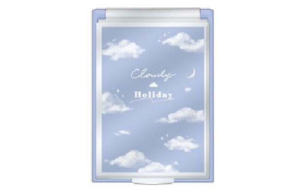 【送料無料】 【日本製】【オリジナル】カードミラー【S】【CLOUDY HOLIDAY】【空】【雲】【クモ】【くも】【鏡】【ミニミラー】【コンパクトミラー】【かがみ】【手鏡】【コスメ】【化粧】【メイク】【雑貨】【グッズ】