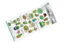 【日本製】【オリジナル】大人の図鑑シール【多肉植物】【植物】【ステッカー】【シール】【文房具】【学校】【勉強】【雑貨】【グッズ】(3)