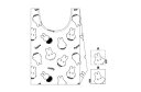 【送料無料】 miffy ミッフィー エコバッグモノクロミッフィー ウサギ ミッフィーちゃん ナインチェ・プラウス 絵本 アニメ かばん 鞄 カバン バッグ エコ 袋 買い物 お出かけ 雑貨 グッズ