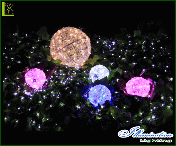 【20 】LED クリスタルボールライト【ゴールド】【85cm】【3D】【立体】【丸】【球体】【ボール】【LED】最大級のボールモチーフ！でっかい球体が目立ちます♪【送料無料】【クリスマス】【イルミネーション】【電飾】【モチーフ】 2