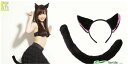 ねこ ネコ セットブラック ねこみみ 猫 これでいつでも、にゃんこ気分を味わえます♪☆AOIコレクションのコスプレシリーズ♪コスプレ 衣装 コスチューム 大(3)