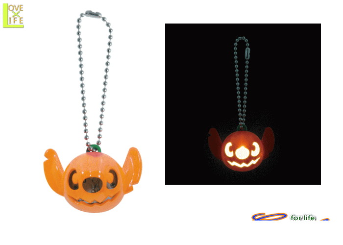 グッズ　80R2933　パンプキン スティッチ ライトアップ チェーングッズ　ディズニー　Disney　スティッ..