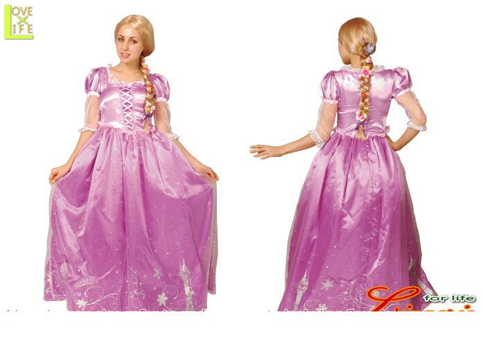 レディ　95R080　ラプンツェル レディ ドレスRapunzel　Disney　ディズニー　 お姫様　パーティ　ディズニーのプリンス！かわいい♪☆AOIコレクションのコス♪コスプレ　衣装　コスチューム