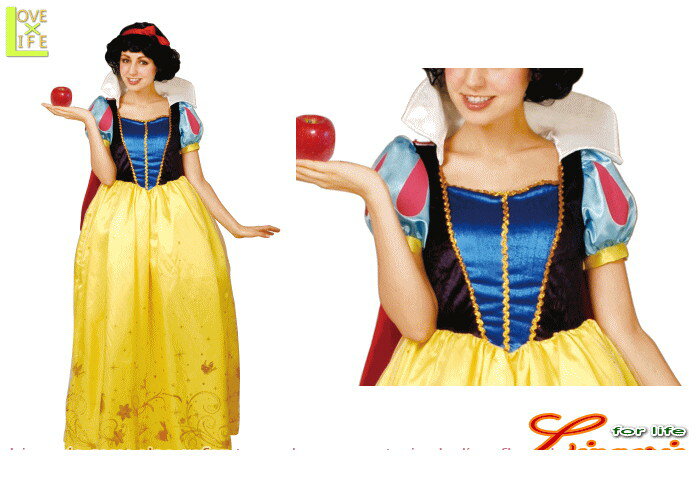 レディ　95R081　白雪姫 レディ ドレスSNOW WHITE　Disney　ディズニー　 お姫様　パーティ　ディズニーのプリンスセレクション！☆AOIコレクションのコス♪コスプレ　衣装　コスチューム