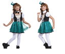 最終価格 ハッターガール キッズ100サイズ アリス Alice 不思議の国のアリス 仮装 衣装 集団仮装 コスプレ コスチューム ハロウィン パーティ イベ...