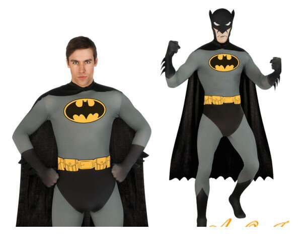 メンズ　88R0519　バットマン アダルトコスチューム(Batman)コミック　仮装　パーティ　バットマンの大人サイズコス♪コミックのバットマンを完全再現☆AOIコレクションのコスプレシリーズ♪コスプレ　衣装　コスチューム　 　大(3)