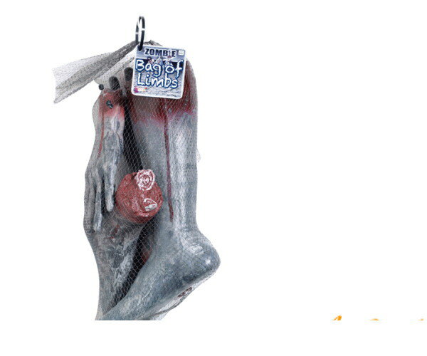 グッズ　66R521　ゾンビバッグセットゾンビ　手足　パーツ　置物　ウィッチ　パーティ　ハロウィン　今..