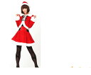 レディ XM(C)-14 ダッフルサンタでんぱ組 クリスマス サンタ サンタクロース パーティ でんぱ組がイメージキャラクターのクリスマス衣装☆AOIコレクションのコス♪コスプレ 衣装 コスチューム 大(3)