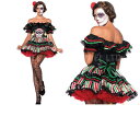 レディ 85P293 LEG AVENUE デッドドールの日 Day of the Dead Dollレッグアベニュー アメリカ ブランド パーティ 本場のコス...