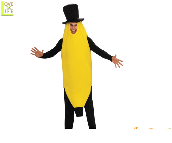 メンズ　バナナマンバナナ　フルーツ　果物　仮装　衣装　コスプレ　コスチューム　ハロウィン　パーテ..
