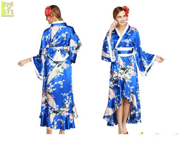 レディ TOKYOWISH Tsuma Dream Royal Blue東京 着物 和服 和柄 Halloween 仮装 衣装 コスプレ コスチューム ハロウィン パーティ イベント かわいい 今年のハロウィンはかわいいコスチュームでかっこよく目立ちましょう