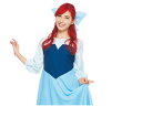 レディース アリエルリトルマーメイド プリンセス ディズニー Disney ハロウィン コスプレ コスチューム 衣装 仮装 集団仮装 かわいい(3)