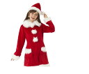 レディ サンタガールコートサンタ クリスマス 仮装 衣装 コスプレ コスチューム サンタクロース パーティ イベント かわいい(3)