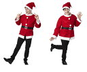 UNISEX シンプルサンタジャケットサンタ クリスマス コスプレ コスチューム 衣装 仮装 パーティ かわいい