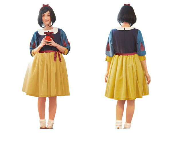 レディ　スノーホワイト白雪姫　童話　ディズニー　Disney　ハロウィン　コスプレ　コスチューム　衣装　仮装　集団仮装　かわいい