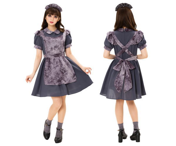 레이디 고딕 미니 메이드 메이드 메이드복 제복 걸 할로윈 의상 가장 코스프레 의상 이벤트 연회 파티 집단 집단 가장 집단 코스프레 귀여운