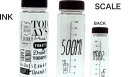 【WATER BOTTLE】水筒【USプリント】【ボトル】【ウォーターボトル】【給水】【クリアボトル】【水筒】【ピクニック】【アメリカ】