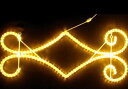 【イルミネーション】LED アラベスク【124】【エンブレム】【ロゴ】【マーク】【壁掛け】【2D】【装飾】【飾り】【アート】【輝き】【電飾】【モチーフ】【クリス...